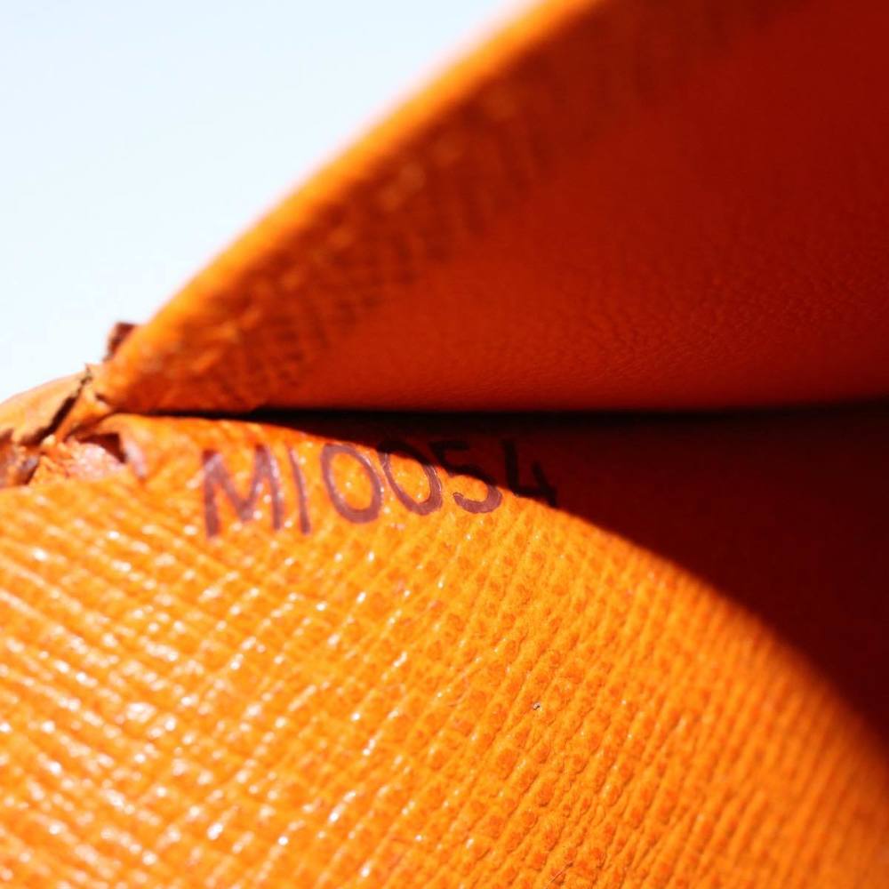 LOUIS VUITTON Epi Porte Billets Compact Bifold Wallet Mandarin M6355H Auth 58865 - Picture 12 of 16